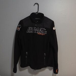Harley-Davidson Black Jacket with Orange Logo